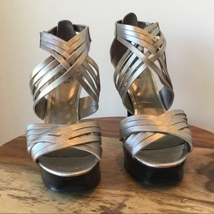 Guess Strappy Silver Heel